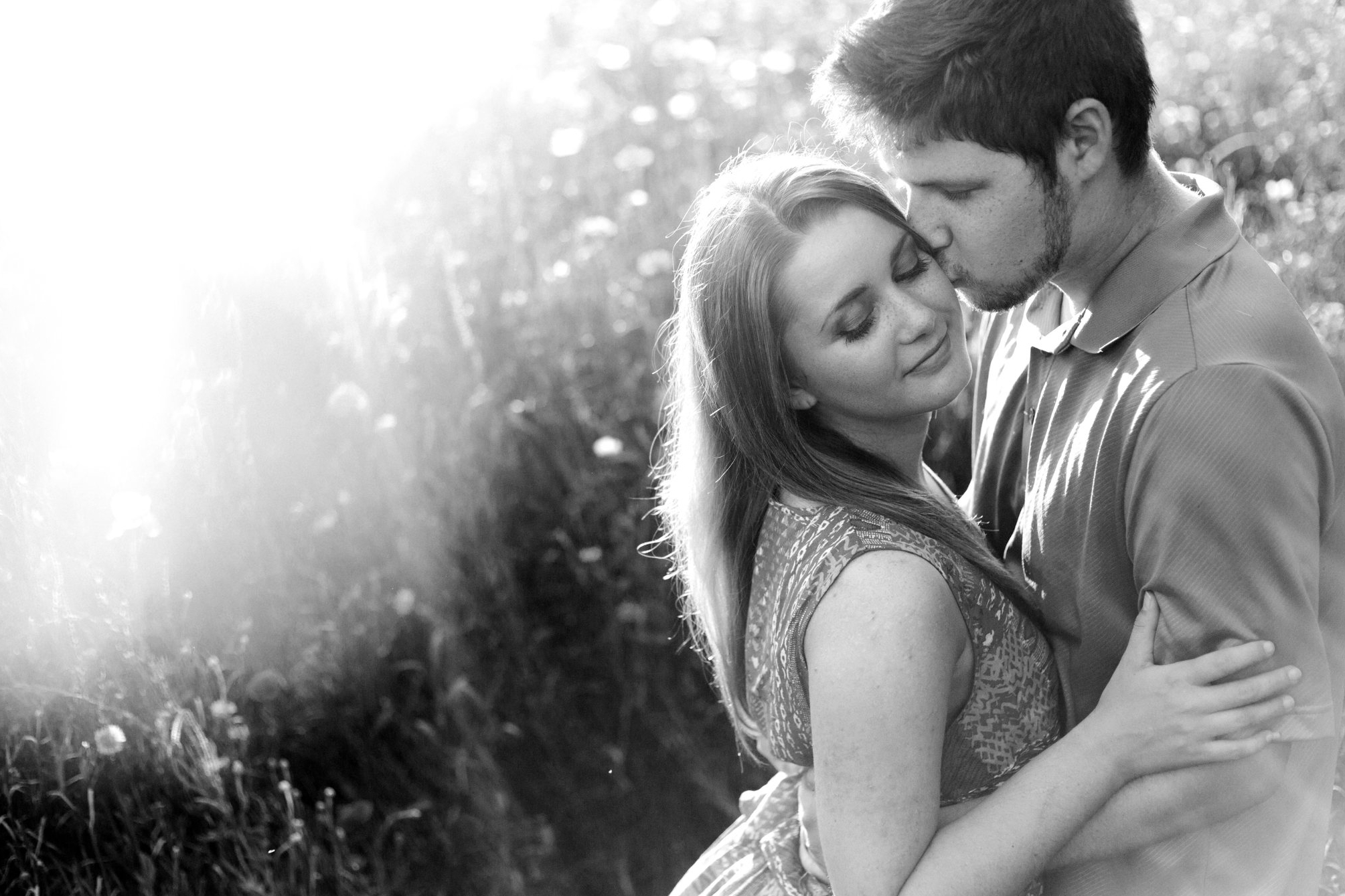 A Springtime Engagement Session in a Field of Wildflowers | Clayton & Elora