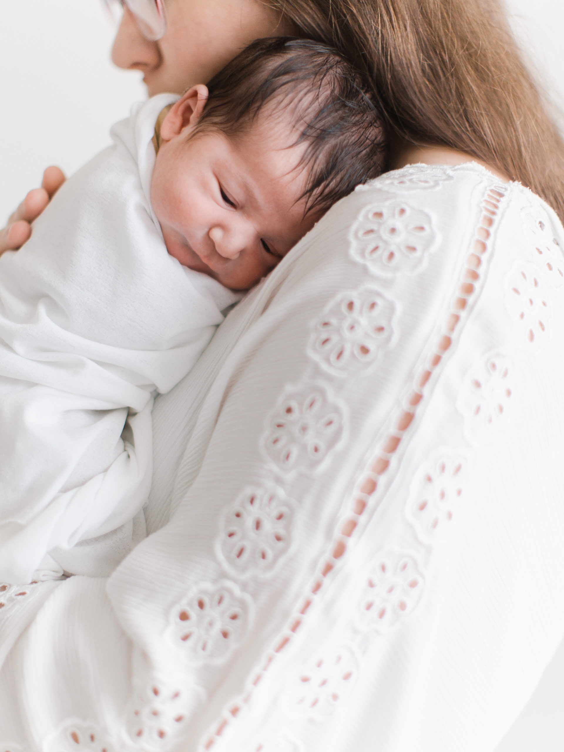 Details of newborn during timeless portrait session