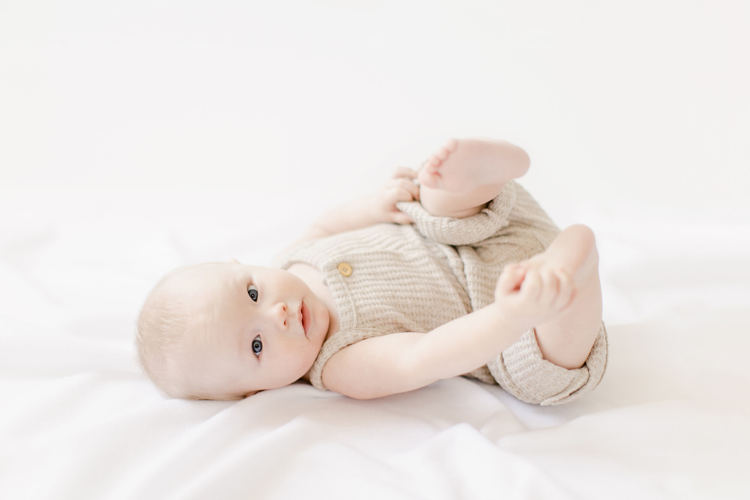 Six month baby boy photo session in NWA